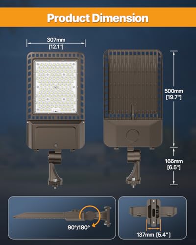300W LED Parking Lot Lights (2 Count)