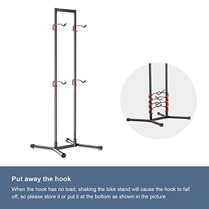 4 Bike Horizontal Storage Rack