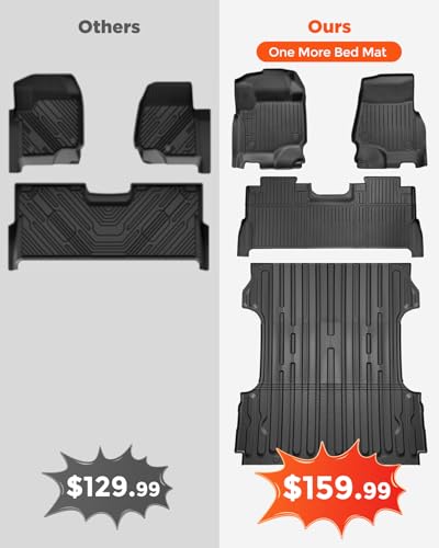 Truck Floor Liner Bed Mat for Ford Super Duty F250 F350 2017