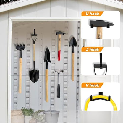 9 Pack Storage Shed Hooks Compatible with Suncast (9 Count)