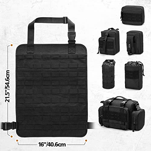6 Pack Tactical Car Seat Back Organizer for Truck (6 Count)
