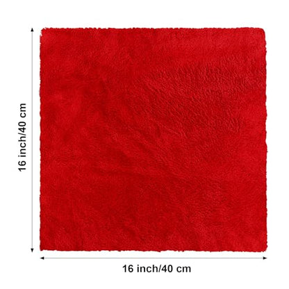 30 Pcs 16 x 16 Inch Edgeless Microfiber Plush Towels for Cars Detailing Drying Wash Polishing Absorbent Cleaning Cloths