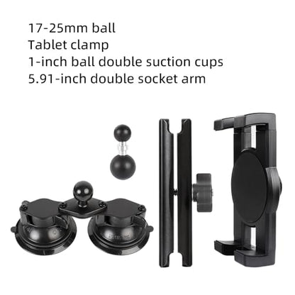 Dual Suction Cup Tablet Holder Mount for Personal Airplane