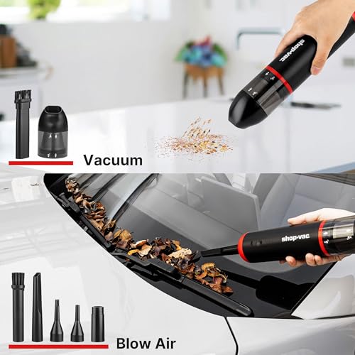 3-in-1 Car Vacuum & Air Duster, 14000Pa Mini Cordless Vacuum