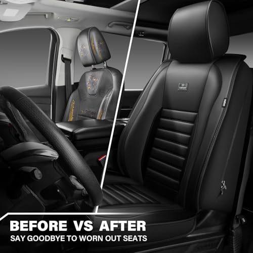 Nappa Leather Car Seat Covers Front Seats