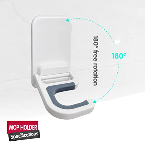 6 Pack Broom and Mop Holder Wall Mount