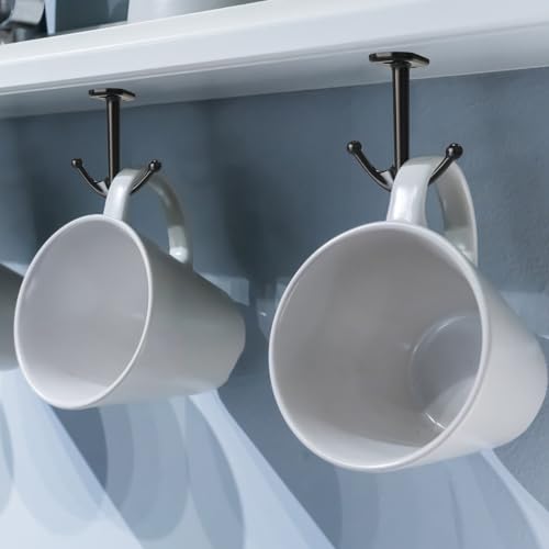 Ball Two Prong Ceiling Hook for Closet Top Bathroom Kitchen Cabinet Garage Pack of 8 (8 Count)