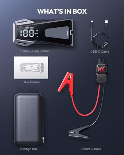 Portable Car Battery Jump Starter 6000A 21800mAh