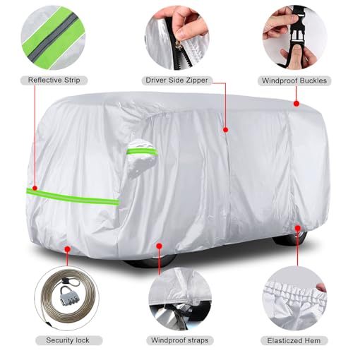 Silver Waterproof Car Cover for VW Bus T1 T2 T3 50