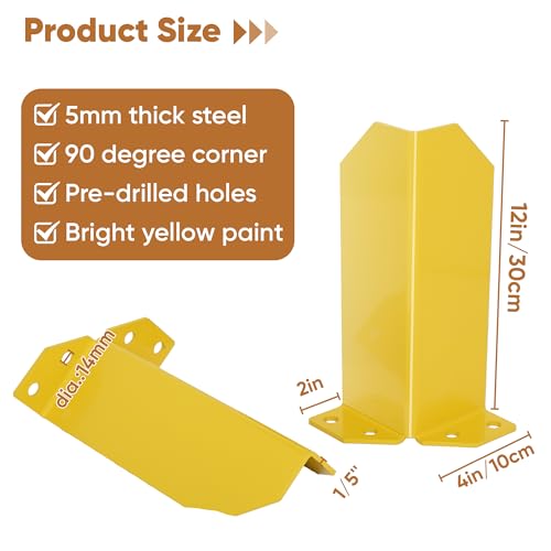 12" Pallet Rack Post Protectors
