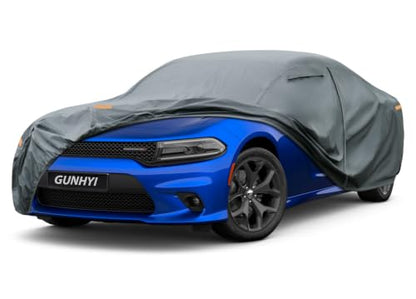 16 Layers Car Cover Waterproof All Weather for Coupe Heavy Duty