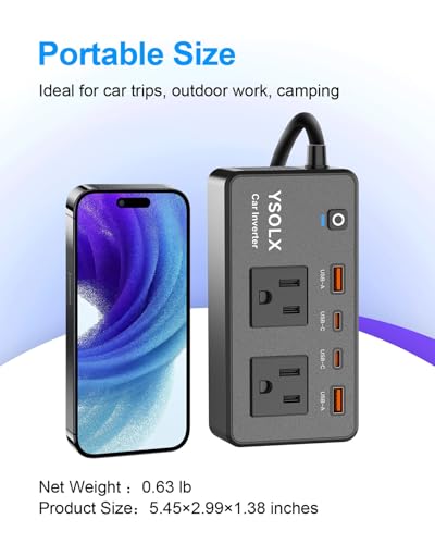 300W Portable Charger Car Power Inverters for Vehicle