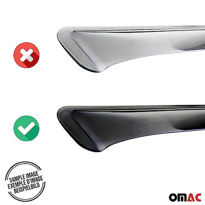 Window Visor Vent Rain Deflector for Honda Civic Hatchback 2006