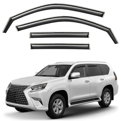 Window Deflectors Smoke Tinted in (4 Count)