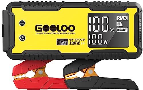 GT4000S 12V 4000A Peak Jump Starter with 100W Two