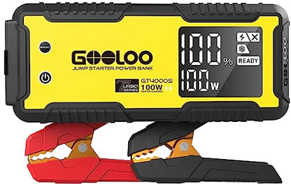 GT4000S 12V 4000A Peak Jump Starter with 100W Two