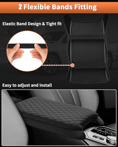 Custom for 2026 2025 BMW X3 Center Console Cover Armrest Cover for BMW X3 Arm Rest Cushion Pad Leather Middle Console Cover Armrest Seat Box Protector BMW X3 Accessories Anti