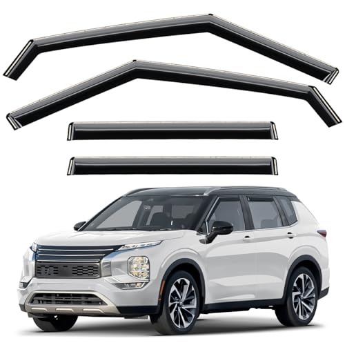 Window Deflectors Smoke Tinted in