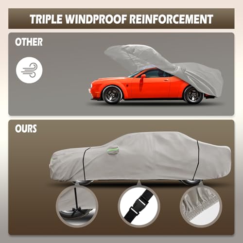 Waterproof Car Cover Fit for Dodge Challenger 2008