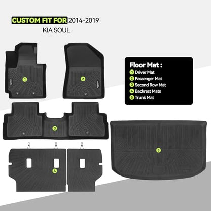All Weather TPE Floor Mat Set for 2014