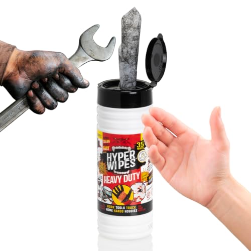 10 Pack Heavy Duty Hand & Tool Cleaning Wipes (350 Count)