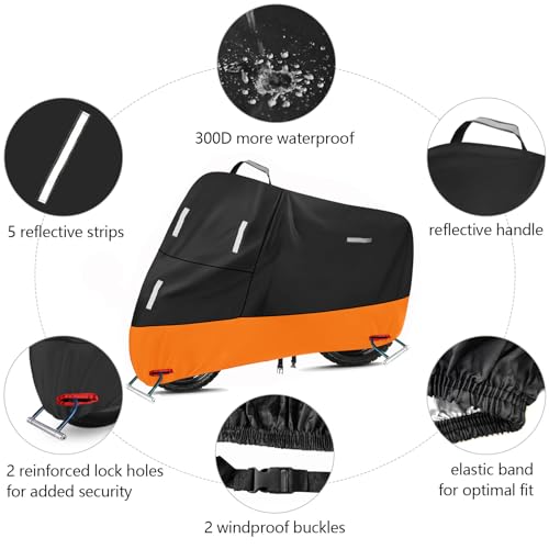 Motorcycle Covers Waterproof Outdoor Storage All Season UV