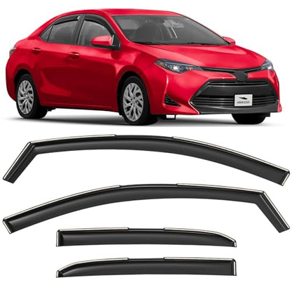 in Channel Extra Durable Rain Guards for Toyota Corolla 2014 (4 Count)