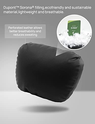 Leather Headrest Neck Pillow for Tesla Model Y