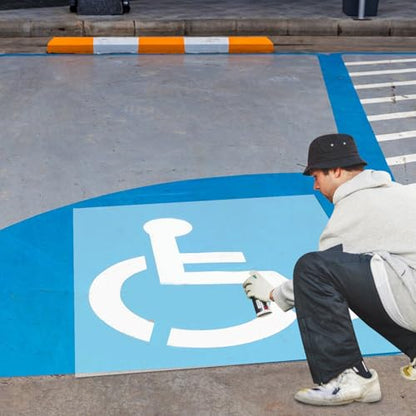 Large Handicap Parking Stencil