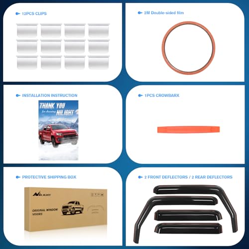 in Channel Rain Guards for Jeep Wrangler JK 2007
