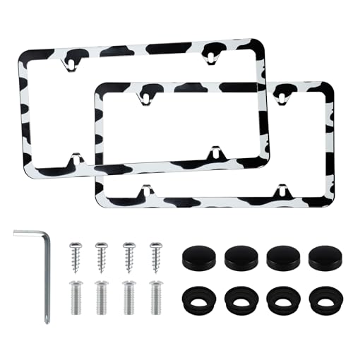 4 Holes Stainless Steel License Plate Frames