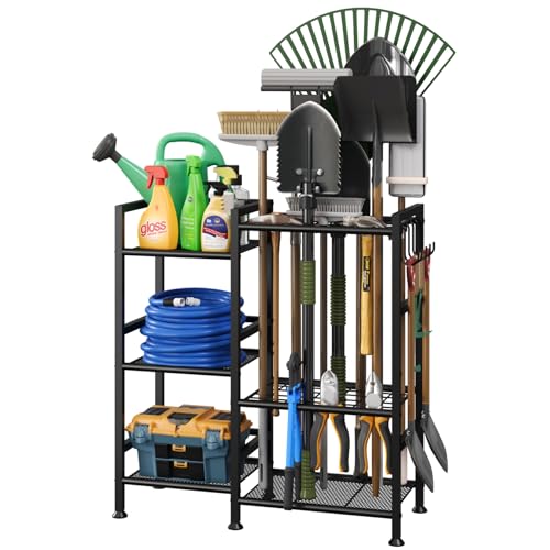 Garden Tool Organizer with Large Hooks