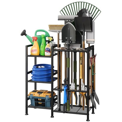 Garden Tool Organizer with Large Hooks