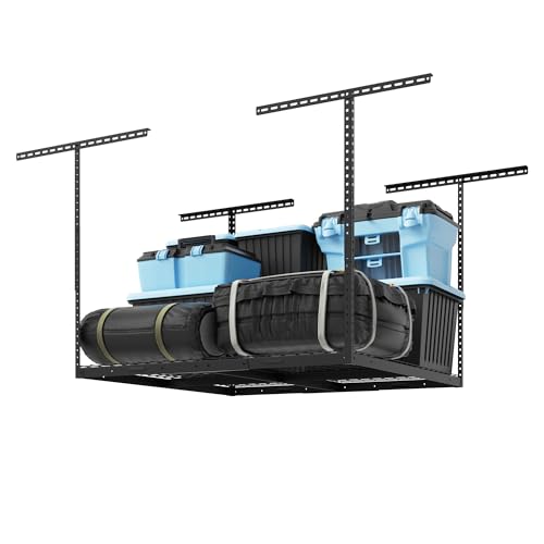 4x4 Overhead Garage Ceiling Storage Rack Organization
