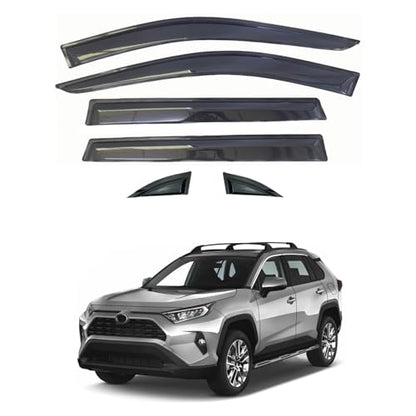 Outside Rain Guards Compatible with Toyota RAV4 20 (4 Count)
