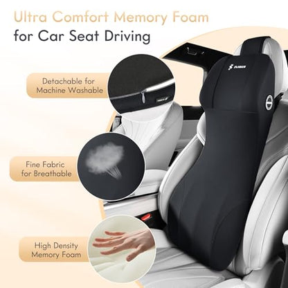 Lumbar Support with Car Headrest Pillow 2