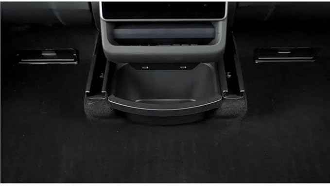 Compatble for Tesla Model Y Juniper 2025 2026 Rear Seat Storage Box Organizer Center Console Bins Backseat Trash Can Garbage Bag 1PC(Rear Seat Storage B)