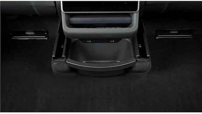 Compatble for Tesla Model Y Juniper 2025 2026 Rear Seat Storage Box Organizer Center Console Bins Backseat Trash Can Garbage Bag 1PC(Rear Seat Storage B)