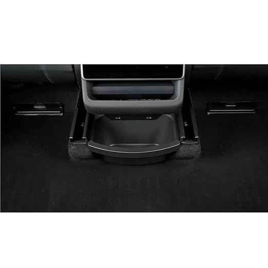 Compatble for Tesla Model Y Juniper 2025 2026 Rear Seat Storage Box Organizer Center Console Bins Backseat Trash Can Garbage Bag 1PC(Rear Seat Storage A)
