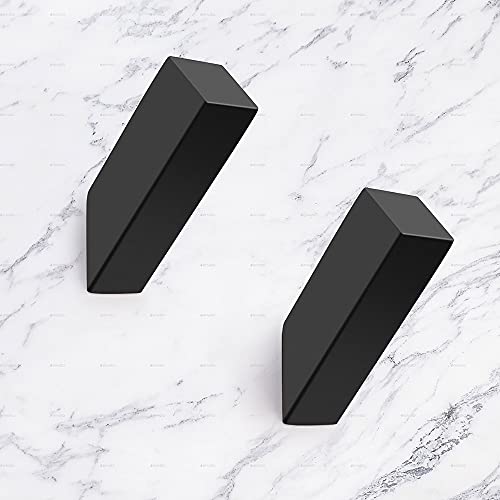 Black Towel Hooks (2 Count)