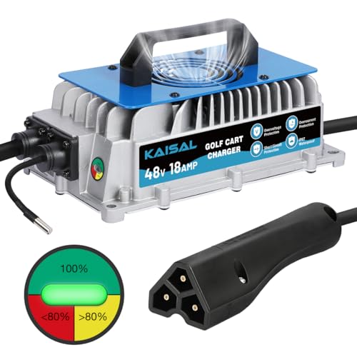 EZGO Golf Cart Charger 48 Volt 18 AMP Golf Cart Battery Charger 1250W for 48V EZ