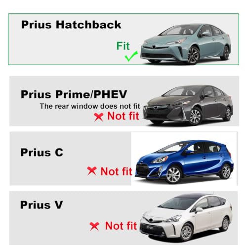 6pcs Sun Shades for Toyota Prius Hatchback 2016