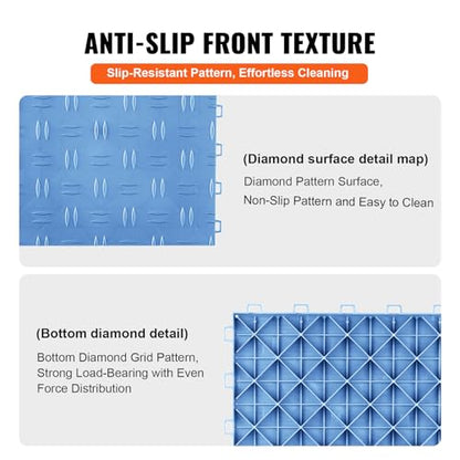 Garage Floor Tiles 12 x 12 x 0.53 inch (25 Count)