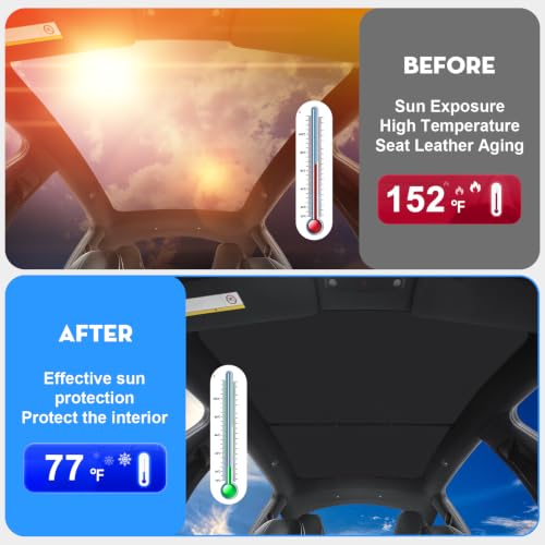 Non Sag Roof Sunshades for Tesla Model YL 2026