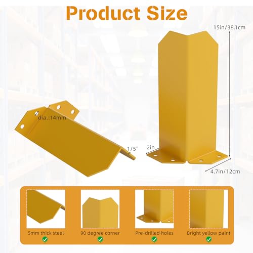 15" Pallet Rack Post Protectors