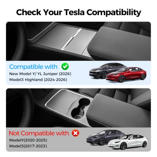 USB Hub for Tesla Model Y Juniper Accessories 2026 & Model 3 Highland 2025 Accessories