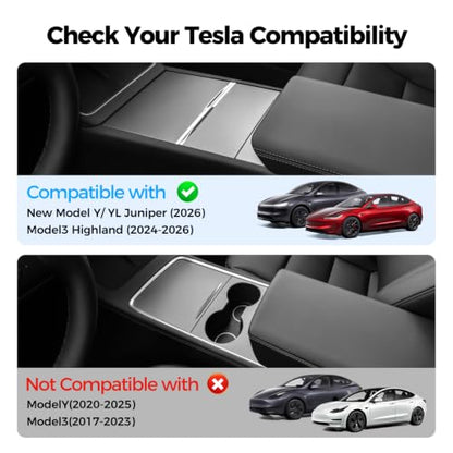 USB Hub for Tesla Model Y Juniper Accessories 2026 & Model 3 Highland 2025 Accessories