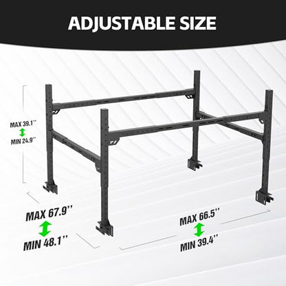 Universal Truck Bed Racks Compatible with Silverado