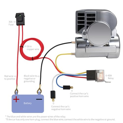 Snail Air Horn Train Horn for Motorcycle