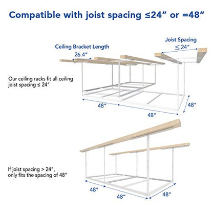 4x8 Overhead Garage Storage Rack